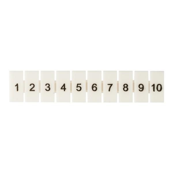 Маркеры для UT/ST/Push-in 6 с нумерацией 1-10 (уп.100шт) EKF zb-st-6-1-10