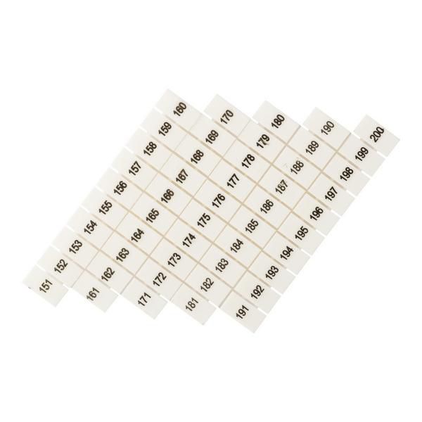 Маркеры для UT/ST/Push-in 6 с нумерацией 150-200 (уп.100шт) EKF zb-st-6-150-200