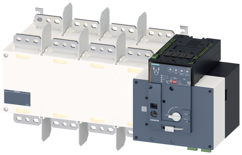 Переключатель нагрузки автоматич. (ATSE) Ue: AC 415В Ith: 1600А 4-P 50/60Гц Siemens 3KC84540HA220GA3
