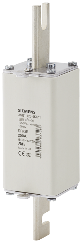 Вставка плавкая низковольтная SITOR ТР 1L 200А AR 1250В DC Siemens 3NB11264KK11