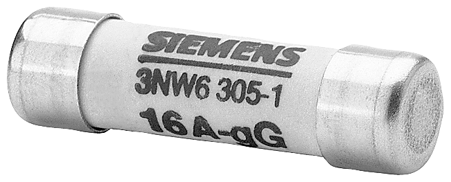 Вставка плавкая цилиндрическая GG 400В 16А 8.5х31.5мм без индикатора Siemens 3NW63051