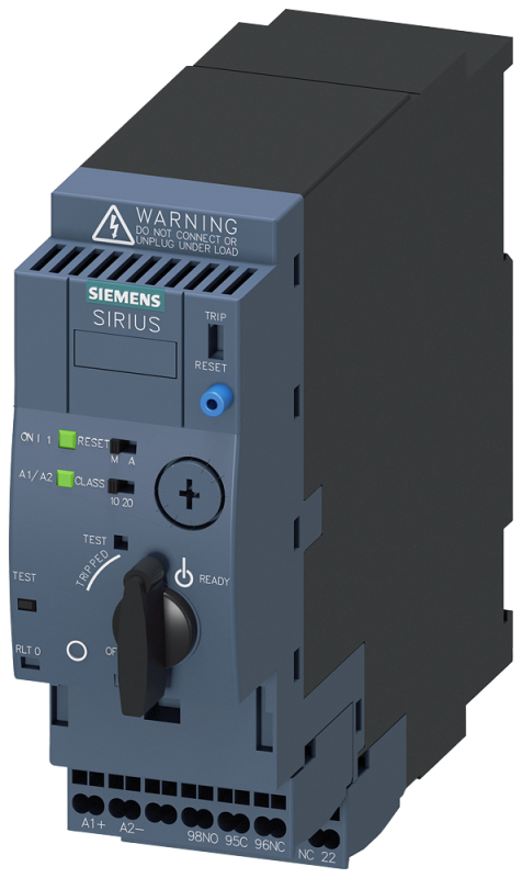 Пускатель прямого пуска компактный SIRIUS 3RA61 UI 690В 24В AC/DC 50-60Гц 0.32-1.25А IP20 Siemens 3RA61202BB33