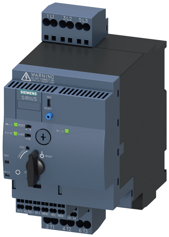 Пускатель реверсивный компактный SIRIUS 3RA62 UI 690В 24В AC/DC 50-60Гц 0.32-1.25А IP20 Siemens 3RA62502BB32