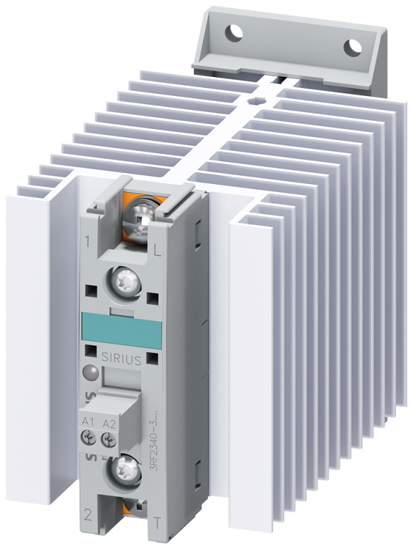 Реле полупроводниковое 3RF2 AC51 40А 40град.C 200-600В/4-30В DC кольцевое подключение кабеля блокирующее напряжение 1200В Siemens 3RF23403AA45