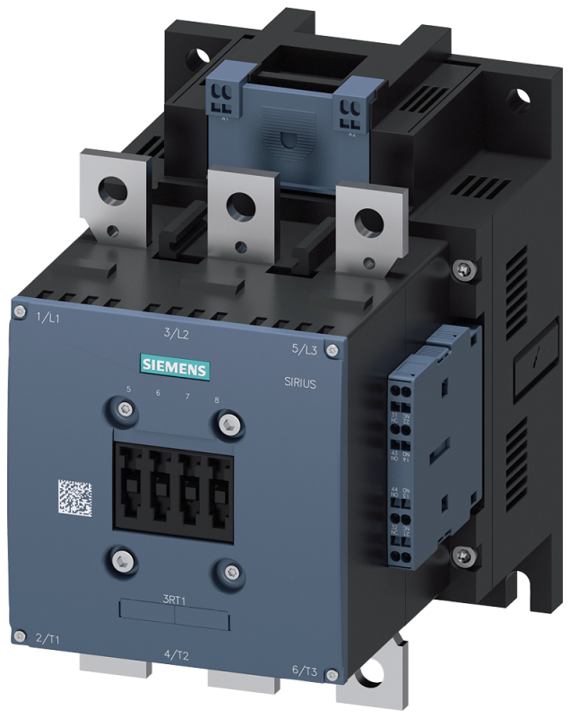 Контактор кат. 380-420В AC/DC 2НО+2НЗ 110кВт AC-3 400В типоразмер S10 шин. наконечники привод: обычн. пружин. зажимы (зажим для клетки) Siemens 3RT10642AV36