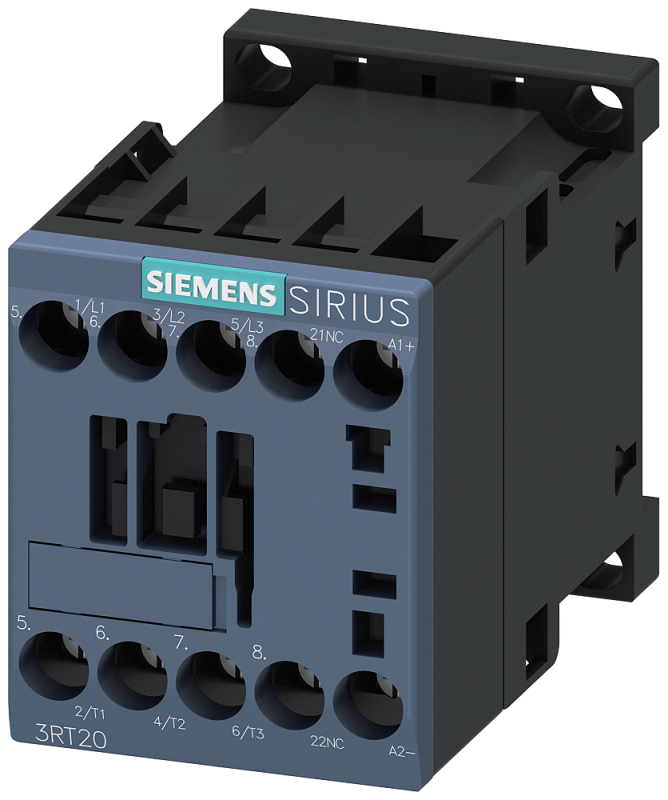 Контактор 3п кат. 24В DC 1НО 7.5кВт AC-3 400В типоразмер S00 винтов. зажимы Siemens 3RT20181BB42