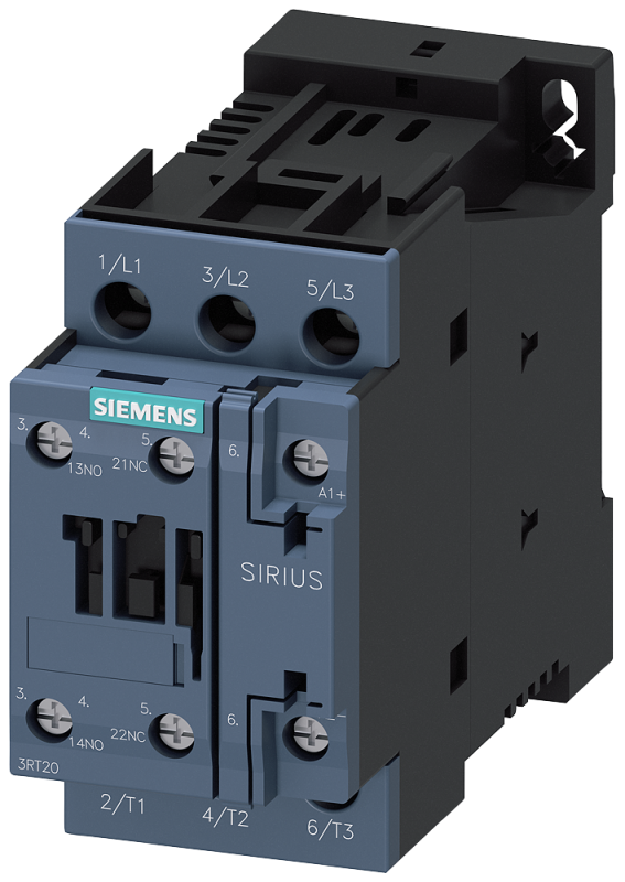 Контактор 3п кат. 95-130В AC/DC 1НО+1НЗ 7.5кВт AC-3 400В типоразмер S0 винтов. зажимы Siemens 3RT20251NF30