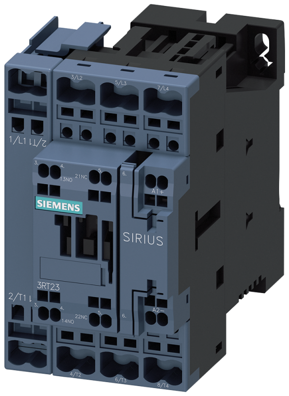 Контактор 4п (4S) 35А кат. 110В DC 1S+1OE 22кВт AC-1 400В типоразмер S0 пружин. зажимы Siemens 3RT23252BF40