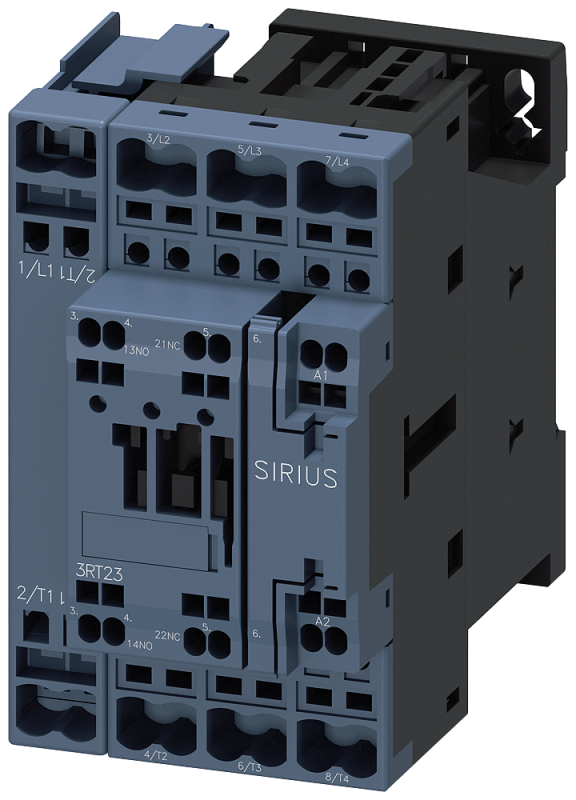 Контактор 4п (4S) 50А кат. 110В AC 1S+1OE 33кВт AC-1 400В типоразмер S0 пружин. зажимы Siemens 3RT23272AF00