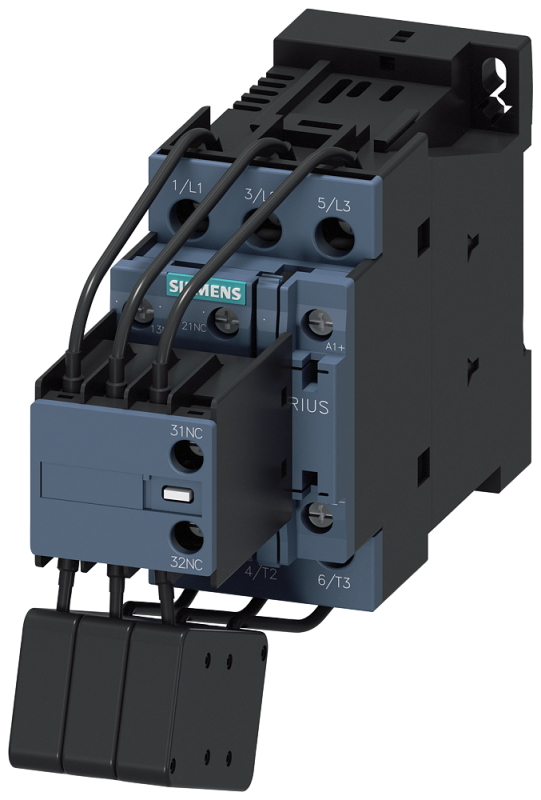 Контактор AC-6В 16.7кВАр/400В 1NO+2NC AC(50-60Гц)/DC 21-28В AC/DC 3п типоразмер S0 винтовые клеммы Siemens 3RT26251NB35