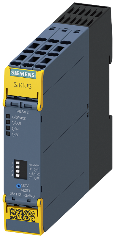 Модуль базовый реле безопасности sirius advanced релейные разрешающие цепи: 3НО контакта + релейная сигнальная цепь: 1НЗ контакт ном. питающее напряжение управления us = 24В DC пружинные клеммы Siemens 3SK11212AB40