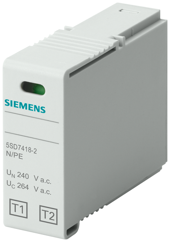 Модуль втычной t1/t2 n-pe номинальное напряжение un 240В AC uc 264В AC iimp 50кА только для 5sd7414-2 (3) Siemens 5SD74182 Модуль втычной t1/t2 n-pe номинальное напряжение un 240В AC uc 264В AC iimp 50кА только для 5sd7414-2 (3) Siemens 5SD74182