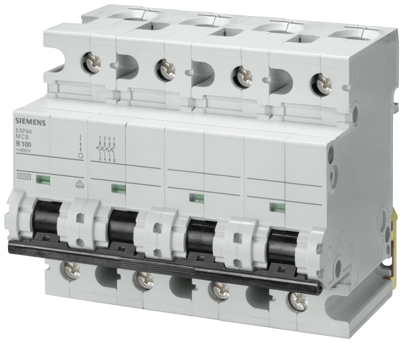 Выключатель автоматический модульный 4п C 80А 10кА 400В Siemens 5SP44807