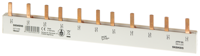 Шина штифтового типа 16кв.мм 3-ф FI NLI+8XPH Siemens 5ST3668