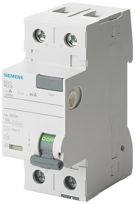 Устройство защитного отключения тип А 40/2 30мА 2мод. N слева Siemens 5SV33146KL