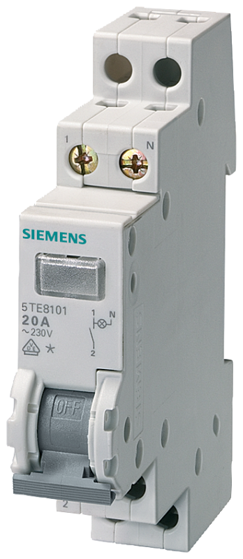 Корпус контрольный с контрольной лампой d70мм 3-пол. 20А 230В Siemens 5TE8103