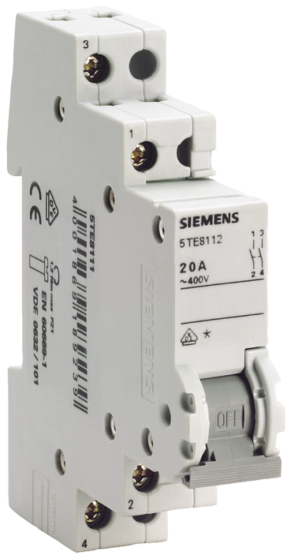 Выключатель d70мм 32А 2NOклемма 6кв.мм Siemens 5TE8212