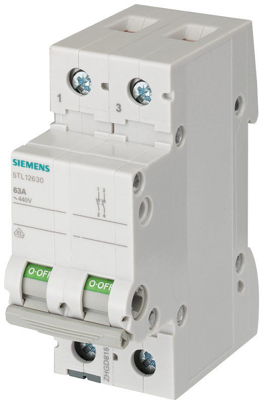 Выключатель нагрузки 80А 2-пол. Siemens 5TL12800