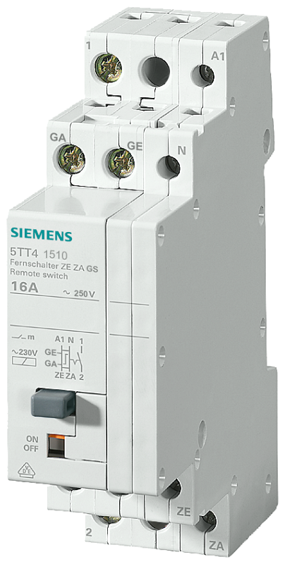 Выключатель дистанционный 2НО с центр. управл. 16А 230В Siemens 5TT41520