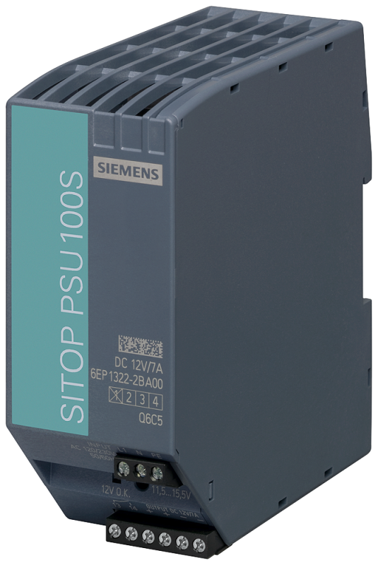 Блок питания стабилизированный SITOP PSU100S 24В/5А 120/230В AC 24В/7А DC Siemens 6EP13222BA00