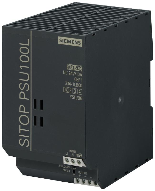 Блок питания стабилизированный SITOP PSU100L 24В/10А Siemens 6EP13341LB00