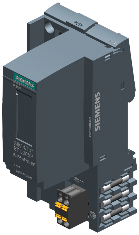 Модуль интерфейсный SIMATIC ET 200SP IM155-6PN/2 High Feature для сети PROFInet 1 слот для SIMATIC BusAdapter макс. 64 модуля периферии и 16 модулей ET 200AL поддержка резервир. S2 множеств. горячая замена Siemens 6ES71556AU010CN0
