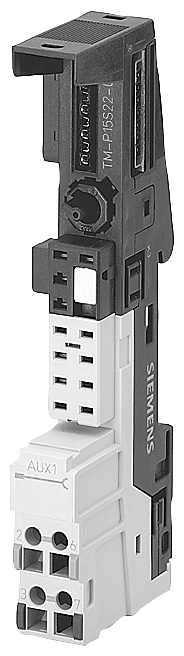 Модуль терминальный SIMATIC DP ET 200S TM-P15C22-01 для установки модуля контроля питания ширина 15мм 2х2 контакта-защелки без клемм для подключения к AUX1 с концевым участком шины AUX1 Siemens 6ES71934CE100AA0