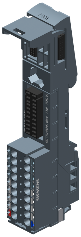 Блок базовый SIMATIC ET 200SP BU20-P16+A0+2B BU типа U0 втычн. клеммы Push-in без вспомогат. клемм AUX подключ. к существующ. нагрузочн. группе (базов. блоку слева) 20x117мм (уп.10шт) Siemens 6ES71936BP002BU0