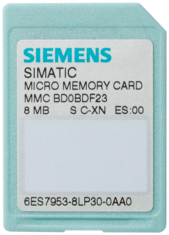 Карта памяти для MMC S7-300/C7/ET 200 3.3В NFLASH 2Мбайта Siemens 6ES79538LL310AA0 Карта памяти для MMC S7-300/C7/ET 200 3.3В NFLASH 2Мбайта Siemens 6ES79538LL310AA0