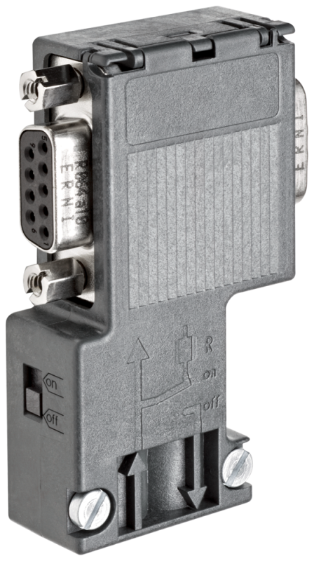 Соединитель шинный SIMATIC DP для подключения к сетям PROFIBUS до 12Мбит/с с отводом кабеля и гнездом Siemens 6ES79720BB120XA0