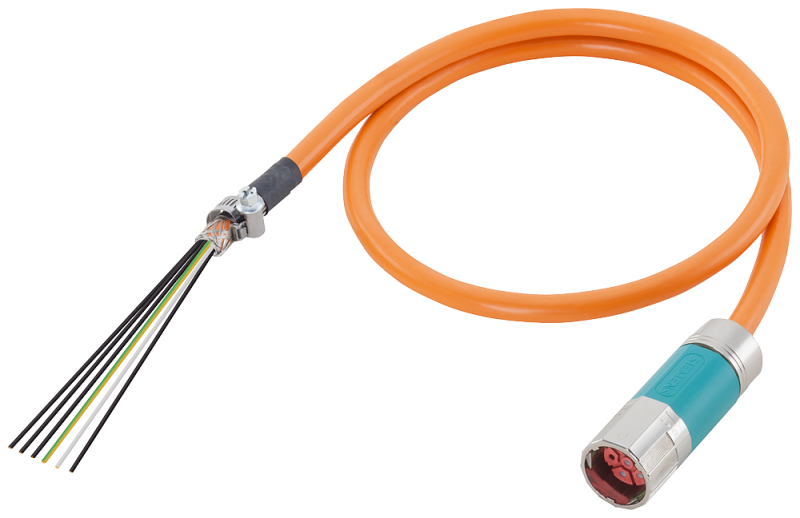 Кабель силовой с разъемами 4х1.5 C Siemens 6FX50025CG101BA0