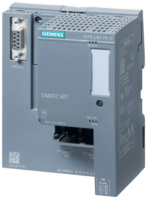Конвертор из PROFIBUS в Ethernet Siemens 6GK14115AB10 Конвертор из PROFIBUS в Ethernet Siemens 6GK14115AB10