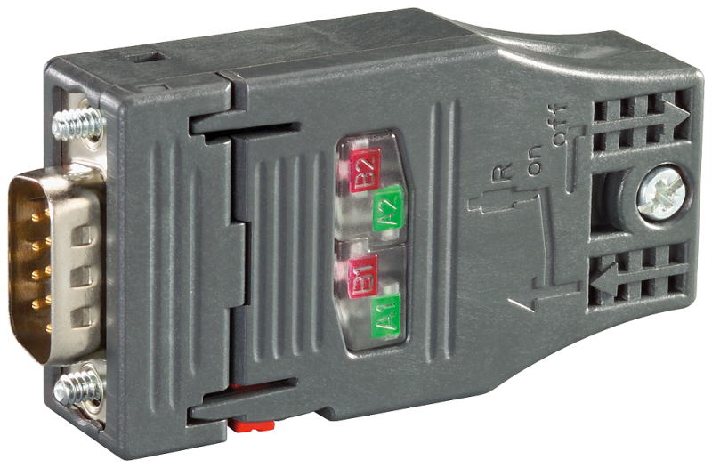 Соединитель шинный SIMATIC NET PB FC RS 485 PLUG 180 для подключения к PROFIBUS до 12Мбит/с Siemens 6GK15000FC10