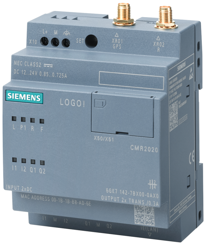 Модуль коммутационный CMR2020 LOGO! 0BA8 TO GSM/GPRS NET 1 RJ45 для Ethernet Siemens 6GK71427BX000AX0
