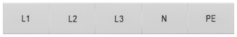 Табличка L1L2L3PEN ZB15 Siemens 8WH81207AA15