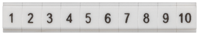 Табличка плоская длинная 61 - 70 ZBF4 Siemens 8WH81211AB65