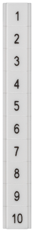 Табличка плоская вертикальная 81 - 90 ZBF5 Siemens 8WH81412AB85