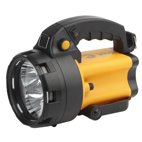 Фонарь-прожектор аккумуляторный Альфа PA-604 3LED SMD 1Вт литиевый аккум. 3А.ч с сигнальн. лампой ЗУ 220В + 12В (инд. упак.) Эра Б0031035