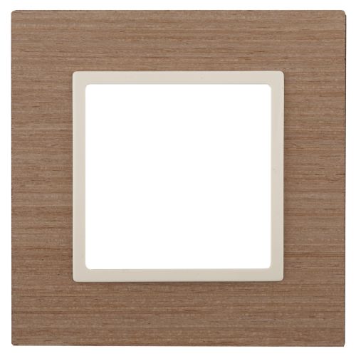 Рамка 1-м 14-5301-07 дерево Elegance ясень+сл. кость ЭРА Б0034566