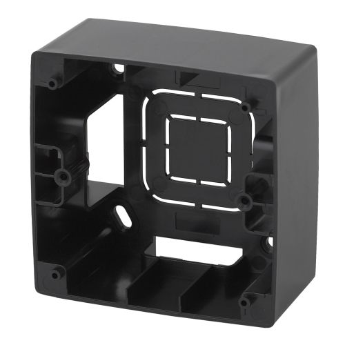 Коробка наклад. монтажа 1 пост Эра12 черн. 12-6101-06 ЭРА Б0043165