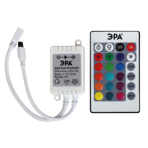 Контроллер для светодиодной ленты RGBcontroller-12/24V-72W/144W ЭРА Б0043442