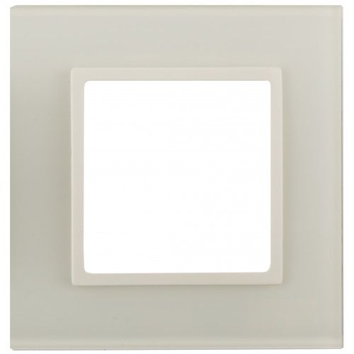 Рамка 1-м 14-5101-02 стекло Elegance сл. кость+сл. кость ЭРА Б0059167