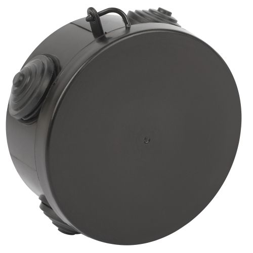 Коробка распаячная ОП 85х40мм с гермовводами 4 входа IP54 черн. KOR-85-40-4g-B Эра Б0061801