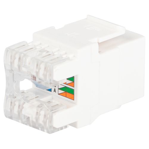 Люк 18-8002-01 коннектор RJ45 CAT6 UTP Keystone бел. Эра Б0063290