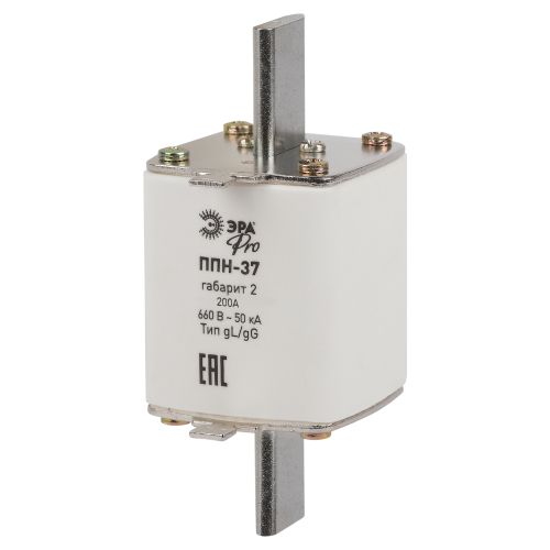 Предохранитель плавкий ППН-37 габарит 2 200А PRO ppn-37-2-200 Эра Б0063989