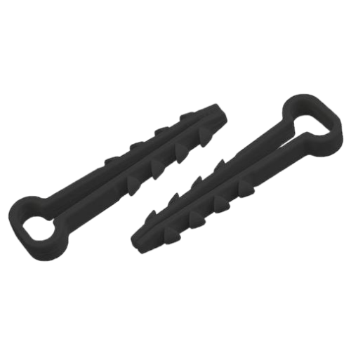 Дюбель-хомут 5-10мм для плоского кабеля NO-224-555 черн. (уп.100шт) Эра Б0066302