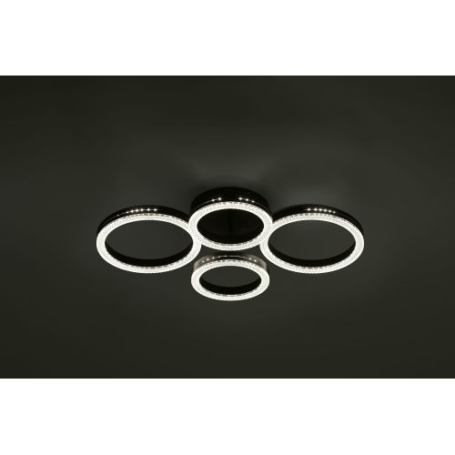 Светильник светодиодный Flora 6191-201 LED 75Вт 3000-6000К потолочн. черн. с пультом Rivoli Б0068425