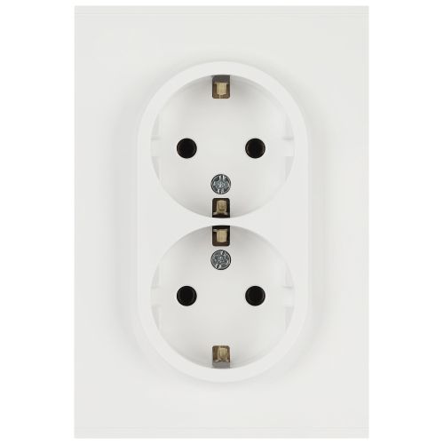 Розетка 2-м СП Arktik 16А IP20 250В с заземл. бел. матов. Эра Б0070451