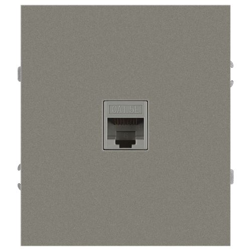 Розетка информационная 1-м СП Arktik RJ45 16А IP20 250В титан Эра Б0070480