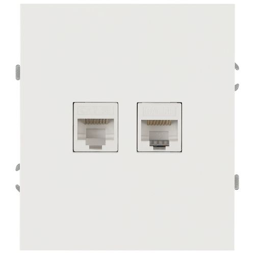 Розетка информационная 2-м СП Arktik RJ45 16А IP20 250В бел. матов. Эра Б0070491